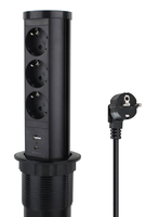 Блок розеток POINTLIFT 3 эл. гнезда + USB A/C 